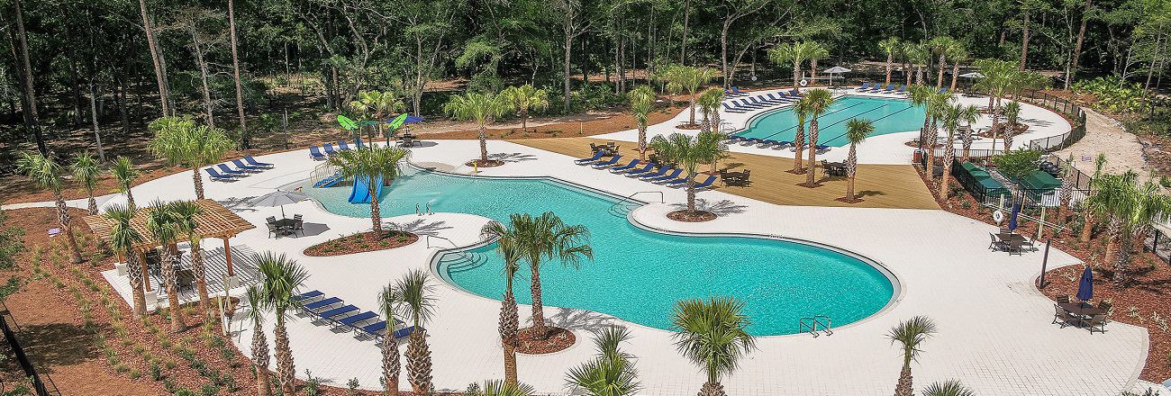 View of the Bexley resort style pools.