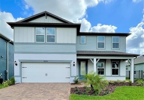 Exterior of Whitestone model by Pulte Homes in Bexley Land O Lakes, FL