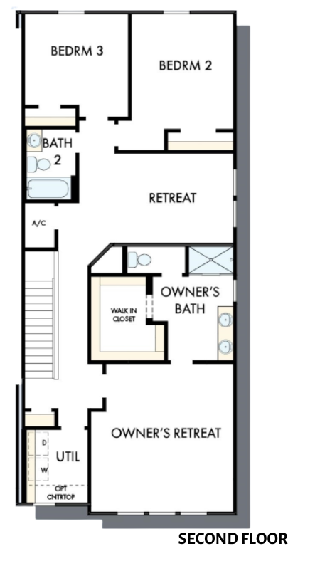 Bingley Townhome-Second Floor