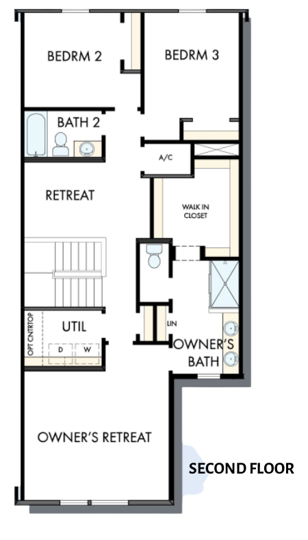 Truman Townhome-Second Floor